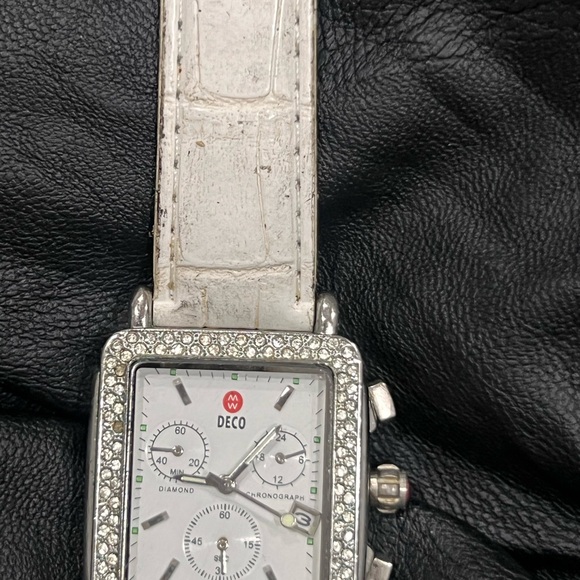 Michele Deco Diamond Chronograph Watch main image 9
